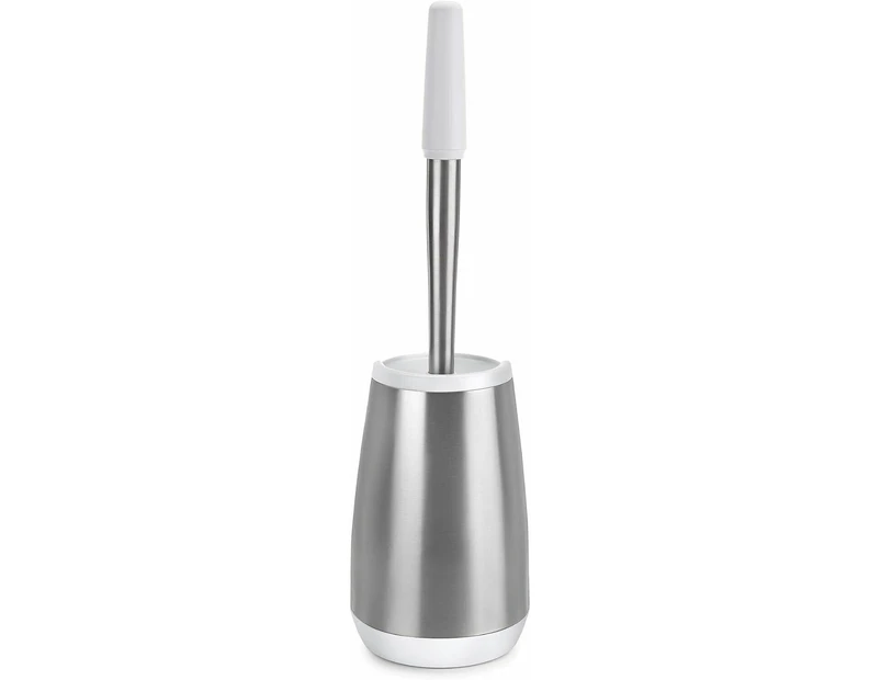 Polder Swivel Toilet Brush Caddy Cleaning Brush Stainless Steel Plastic Bathroom