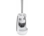 Polder Swivel Toilet Brush Caddy Cleaning Brush Stainless Steel Plastic Bathroom