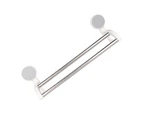 Self Adhesive Wall Mounted Towel Rack Double Pole Shelf Bathroom Towel Holder