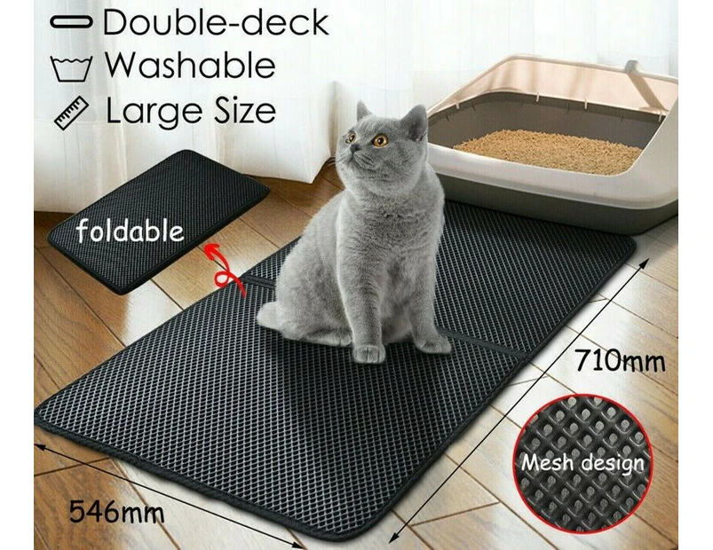 Large kitty litter mat best sale