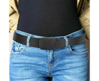 Outdoor Nylon Belt Women Men's Sport Military Waistband Canvas Web Belt  Black