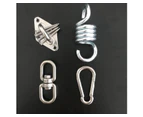 2 Pcs Hammock Swivel Hook Snap Stainless Steel Porch Swing Spring Hanging Kit