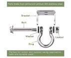 Heavy Duty 180 Swivel Swing Hanger For Ceiling Stainless Steel Swing Hook Wooden Porch Swing Hanging Kit Playground Fitness Rope Boxing Bag Hammock Ch