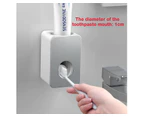 Automatic Toothpaste Dispenser Squeezer Mounted Toothbrush Bathroom Wall Black/Grey