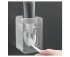 Automatic Toothpaste Dispenser Squeezer Mounted Toothbrush Bathroom Wall Black/Grey