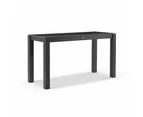 Hugo Outdoor Ceramic 2m Rectangle Aluminium Bar Table - Outdoor Tables - Charcoal