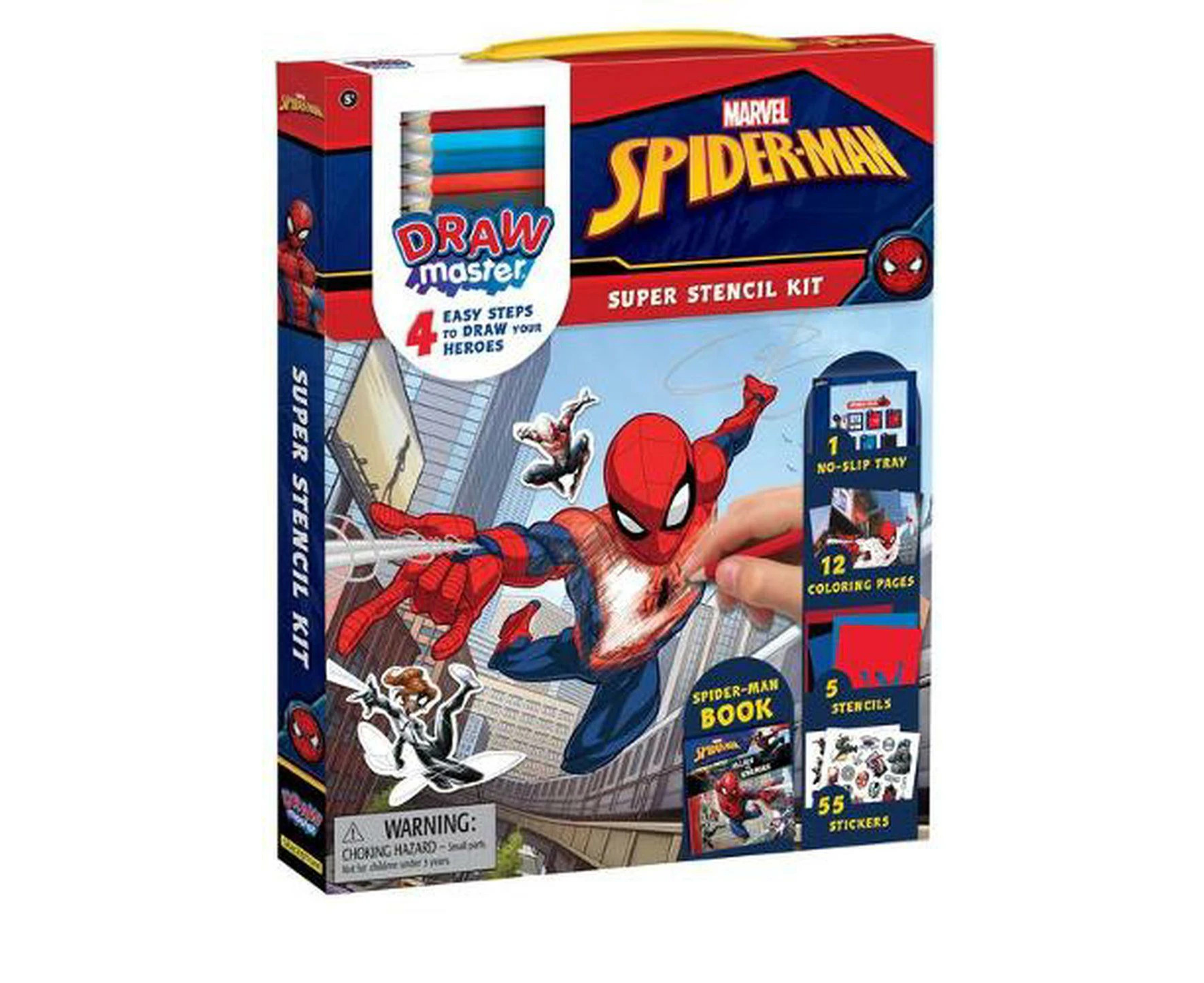 Drawmaster Marvel Spider-Man: Super Stencil Kit