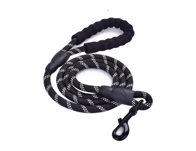 3M Pet Strong Rope Long Nylon Training Dog Puppy Leash Heavy Duty Recall Lead--Black