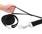 30M Pet Dog Leash Puppy Recall Rope Training Lead Long Leash for Safety Camping--Black