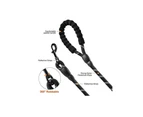 3M Pet Strong Rope Long Nylon Training Dog Puppy Leash Heavy Duty Recall Lead--Black