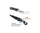 3M Pet Strong Rope Long Nylon Training Dog Puppy Leash Heavy Duty Recall Lead--Black