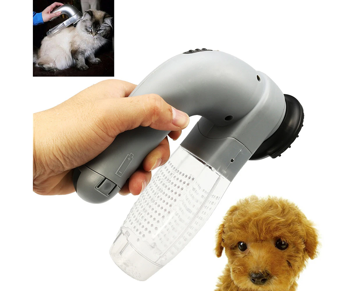 Handheld Rechargeable Pet Dog Cat Hair Fur Remover Vacuum Cleaner Comb Trimmer