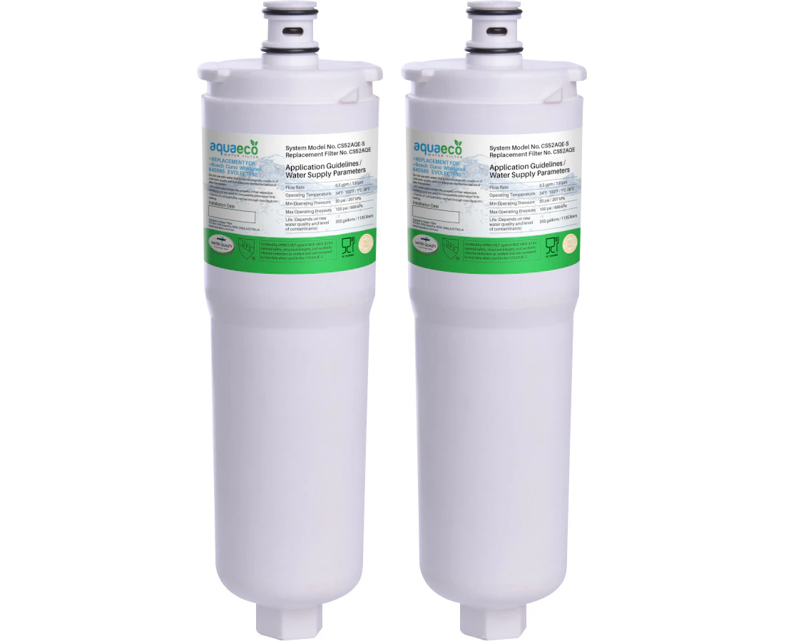 Bosch 640565, CS-52, 5586605 Compatible Water Filter 2 Pack