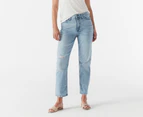 Tommy Jeans Women's Julie Ultra High Rise Straight Jeans - Light Wash