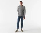 Tommy Hilfiger Men's Rectangular Structure Crewneck Jumper - Medium Grey Heather