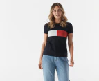 Tommy Hilfiger Women's Charlie Colourblock Tee / T-Shirt / Tshirt - Desert Sky