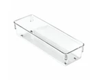 2 x iDesign Linus 22.9x7.6cm Kitchen Drawer Organiser Home/Office Storage Tray