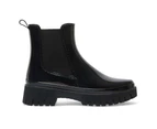 Womens Footwear Ravella Cloudy Black Shiny Boot