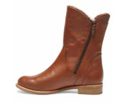 Womens Footwear Sandler Baldwin Mid Brown Glove Boot