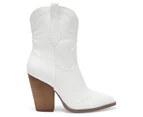 Womens Footwear Ravella Tammy White Smooth Boot