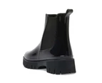 Womens Footwear Ravella Cloudy Black Shiny Boot