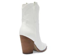 Womens Footwear Ravella Tammy White Smooth Boot