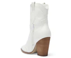 Womens Footwear Ravella Tammy White Smooth Boot