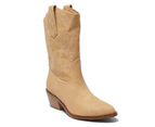 Womens Footwear Ravella Saloon Camel Micro Boot