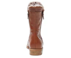 Womens Footwear Sandler Baldwin Mid Brown Glove Boot