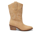 Womens Footwear Ravella Saloon Camel Micro Boot