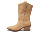 Womens Footwear Ravella Saloon Camel Micro Boot