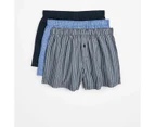 3 Pack Woven Boxer Shorts - Maxx