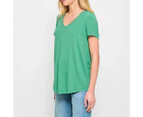 Target Viscose/Elastane V-Neck T-Shirt