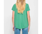 Target Viscose/Elastane V-Neck T-Shirt