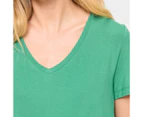 Target Viscose/Elastane V-Neck T-Shirt