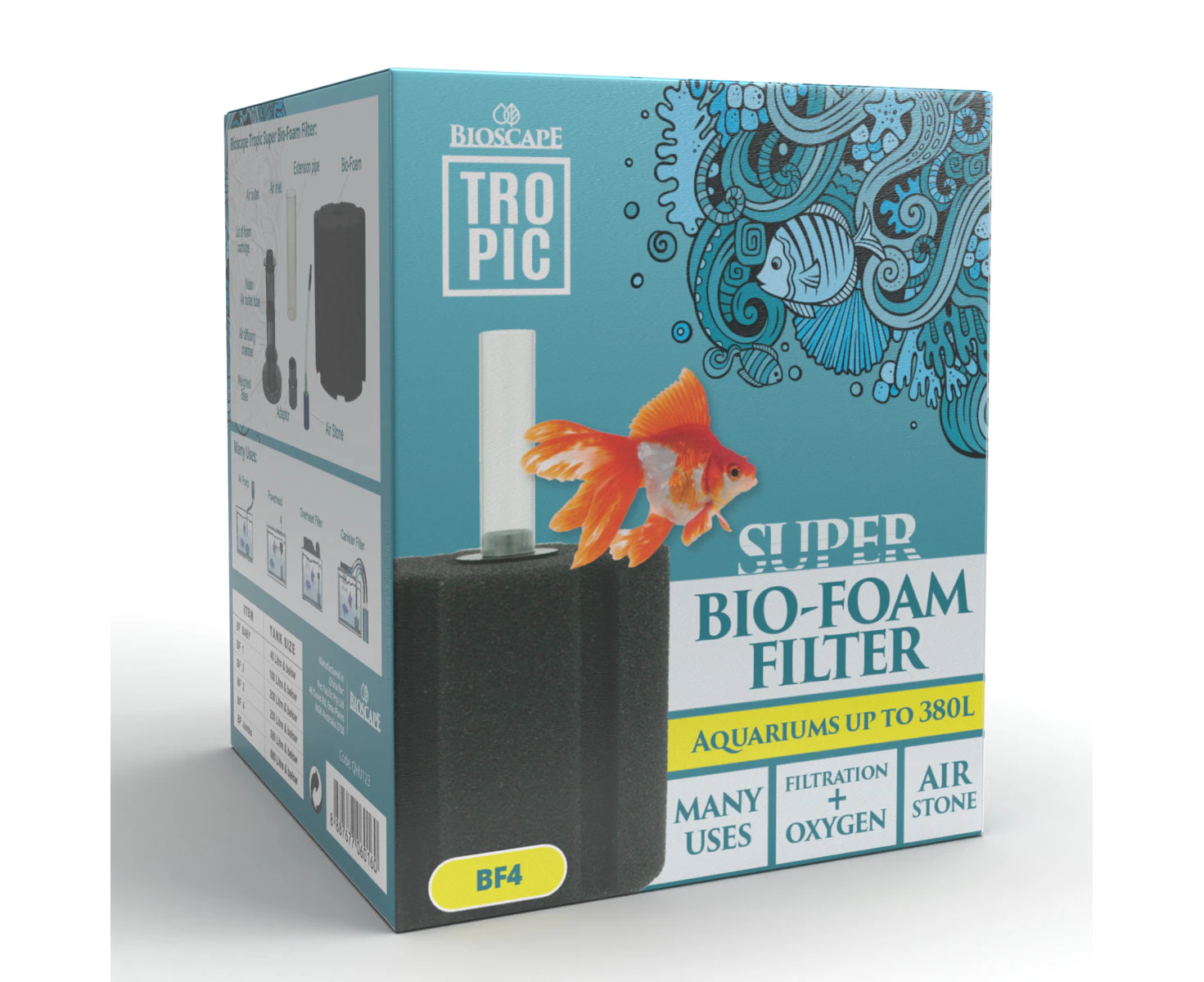 Bioscape/Ocean Free Super Bio-Foam Filter (BF-4/QHU123)