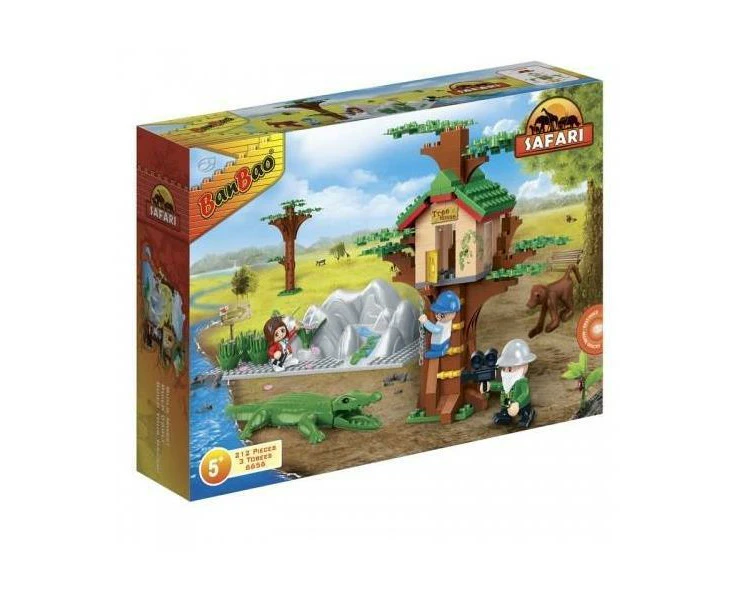 Banbao Safari Animal Ground Tree House 6656