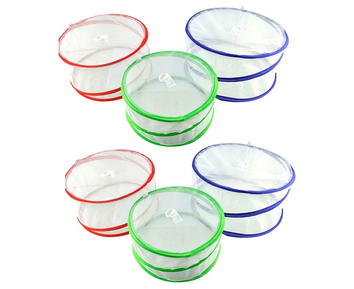 6PK Pop Up Food/Dish/Bowl Mesh Covers Fly Protect Cover/Net Nylon Kitchen Tool