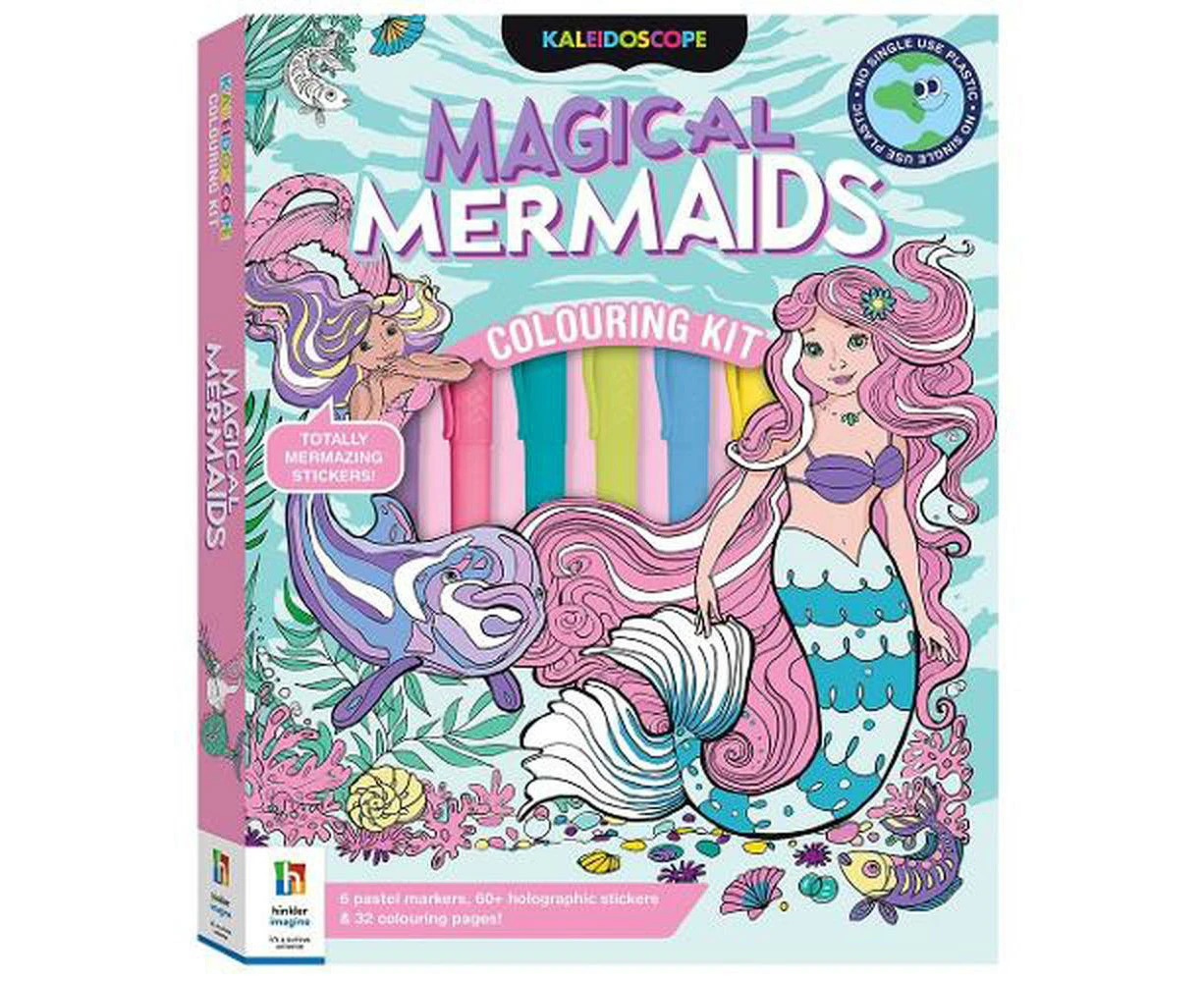 Kaleidoscope Colouring Kit Pastel Mermaids and More