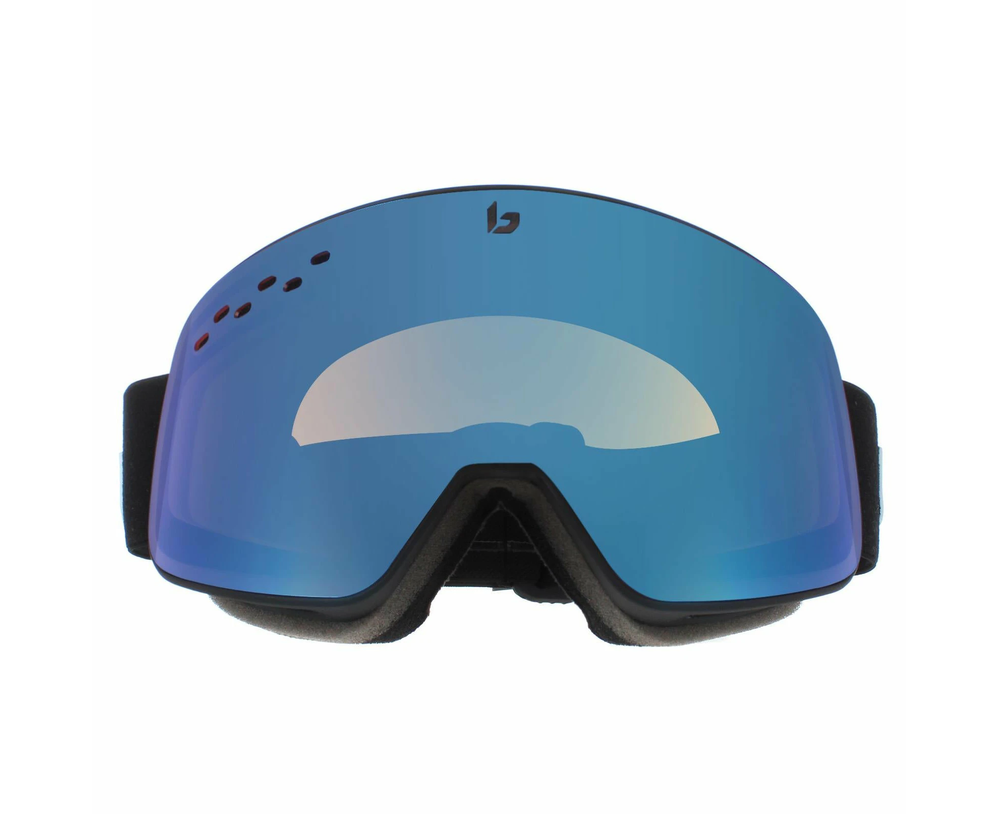 Bolle Ski Goggles Nevada 22070 Matte Black Corp Light Vermillon Blue Semi-Polarized