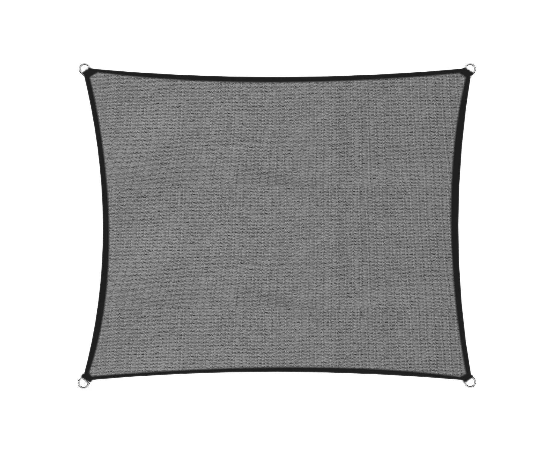 Wallaroo 2 x 2.5m UV Protect Rectangular Shade Sail Shadesail Cloth 185gsm Grey