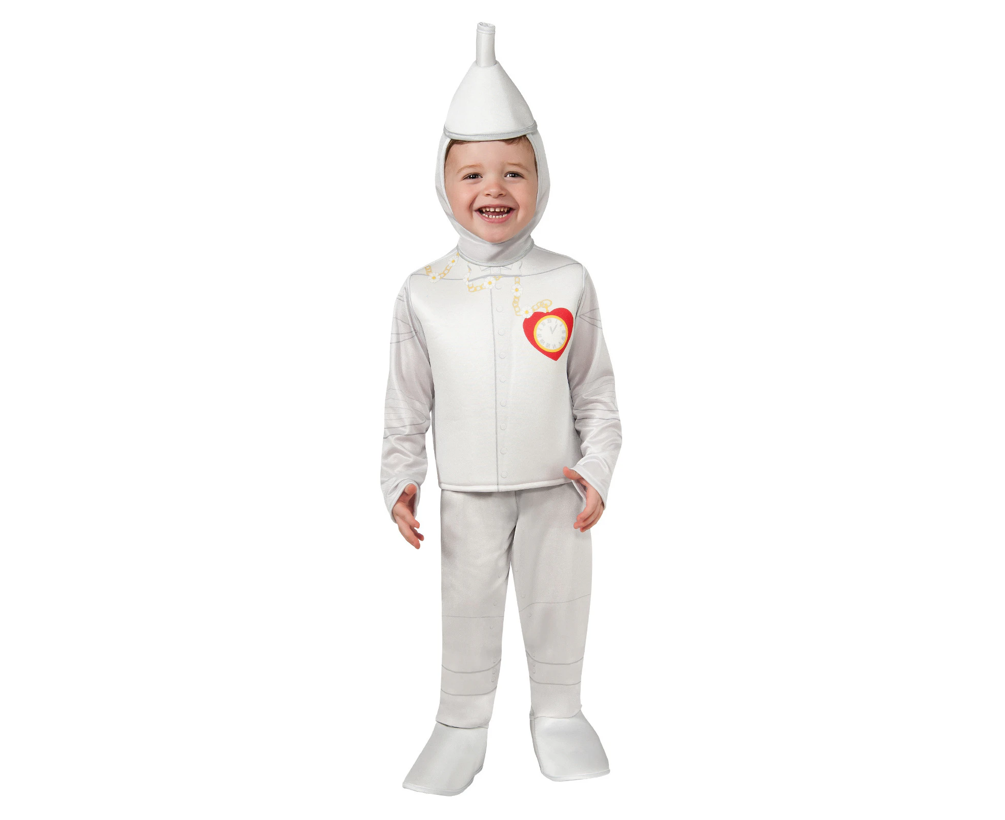 Wizard Of Oz Tin Man Dress Up Character Party Costume - Size Unisex Baby/Toddler - White