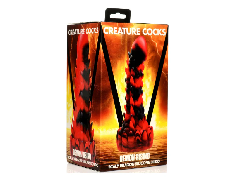 Creature Cocks Demon Rising Scaly Dragon Silicone Dildo