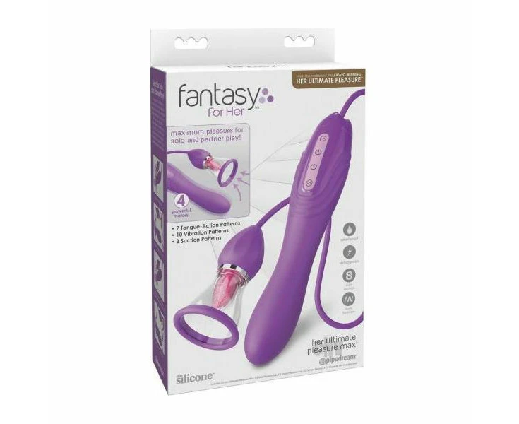 Introducing The Fantasy For Her Ult Pleaser Max 4 In 1 Clitoral And G Spot Stimulator For Women In Elegant Pink