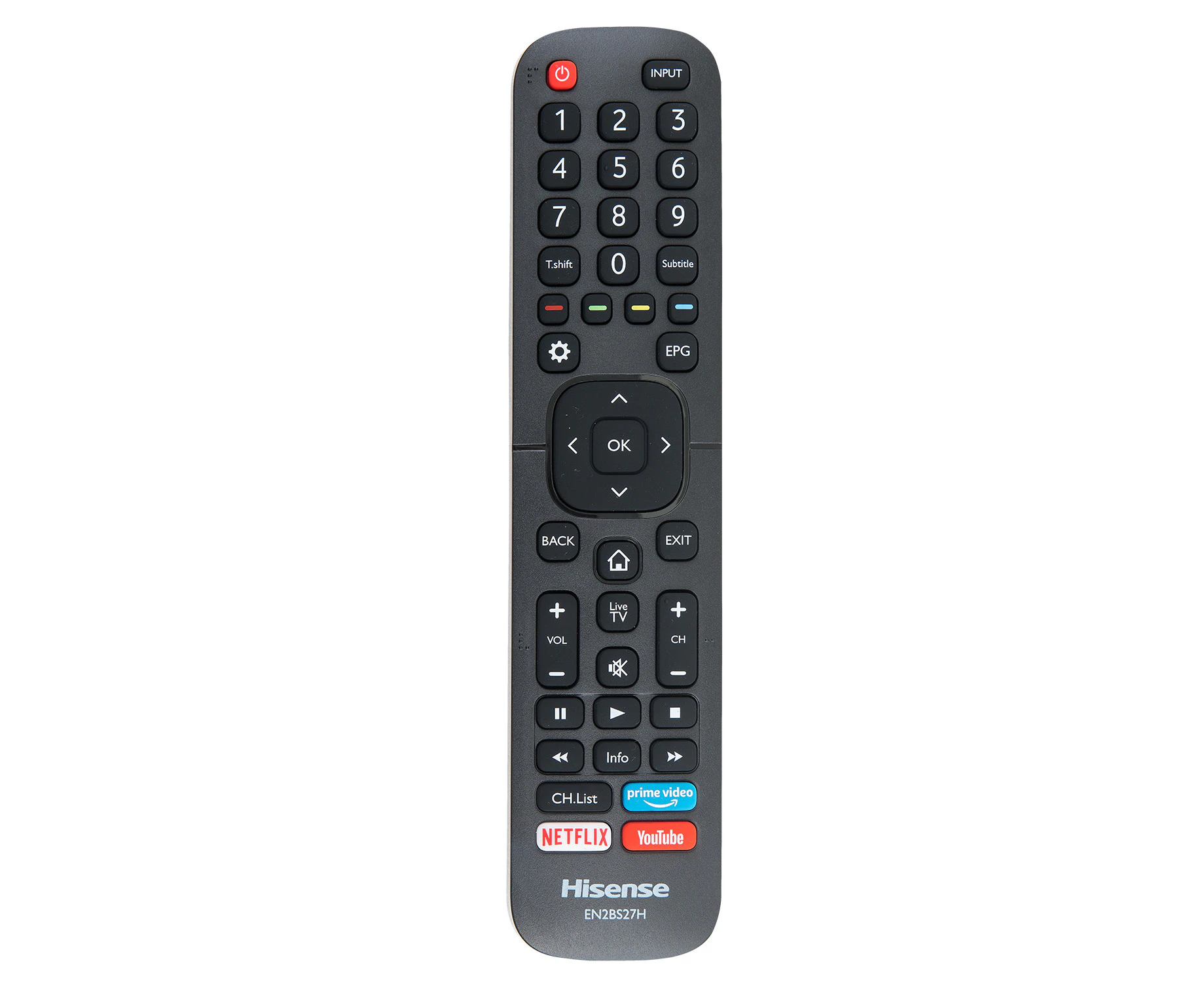 Hisense TV Remote Control - T250554 and EN2BS27H