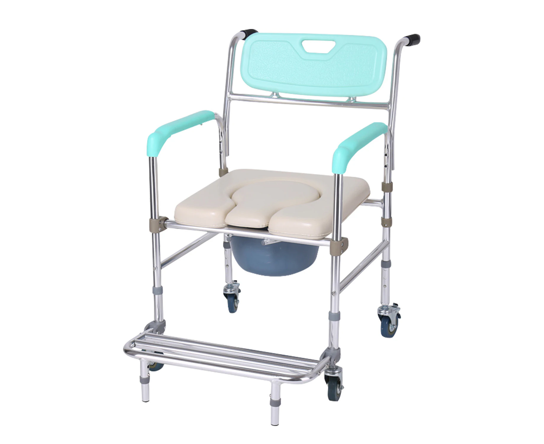 Orthonica Commode Chair With Castors