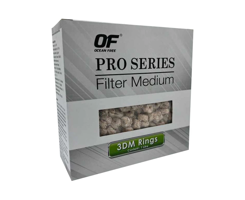 Ocean Free Pro Series Filter Small 3DM Rings 12-14mm 1ltr (FM175B)