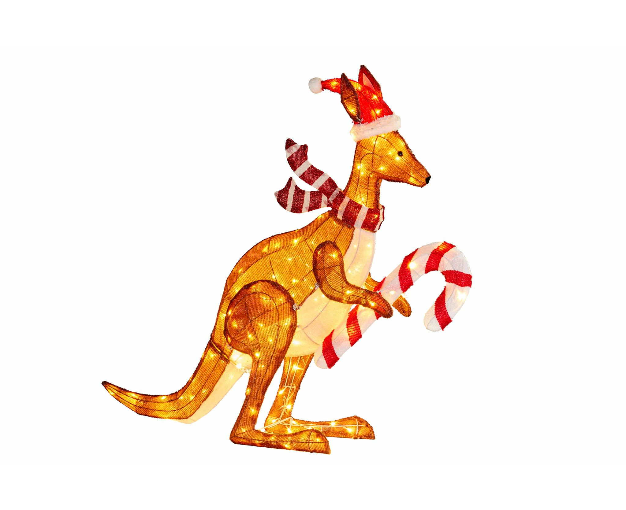 Christmas Kangaroo Display with Lights Indoor/Outdoor 99cm