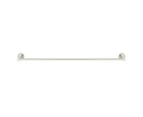 MEIR Round Brass Single Towel Rail - PVD Brushed Nickel - 600mm