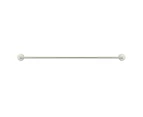 MEIR Round Brass Single Towel Rail - PVD Brushed Nickel - 600mm